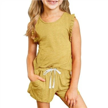 Tanc Ruffle Merched a Set Shorts Llinynnol Draws