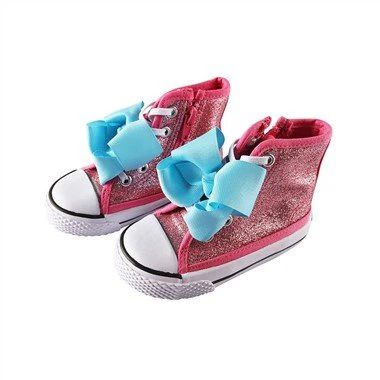 gyda A Blue Bow Girls' Casual Shoes